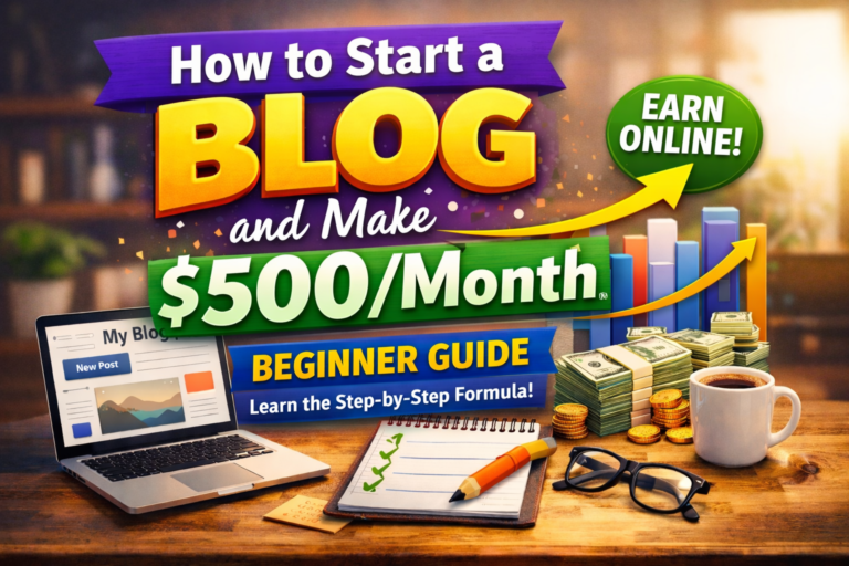 Start a blog and earn $500-Daily Profit guide